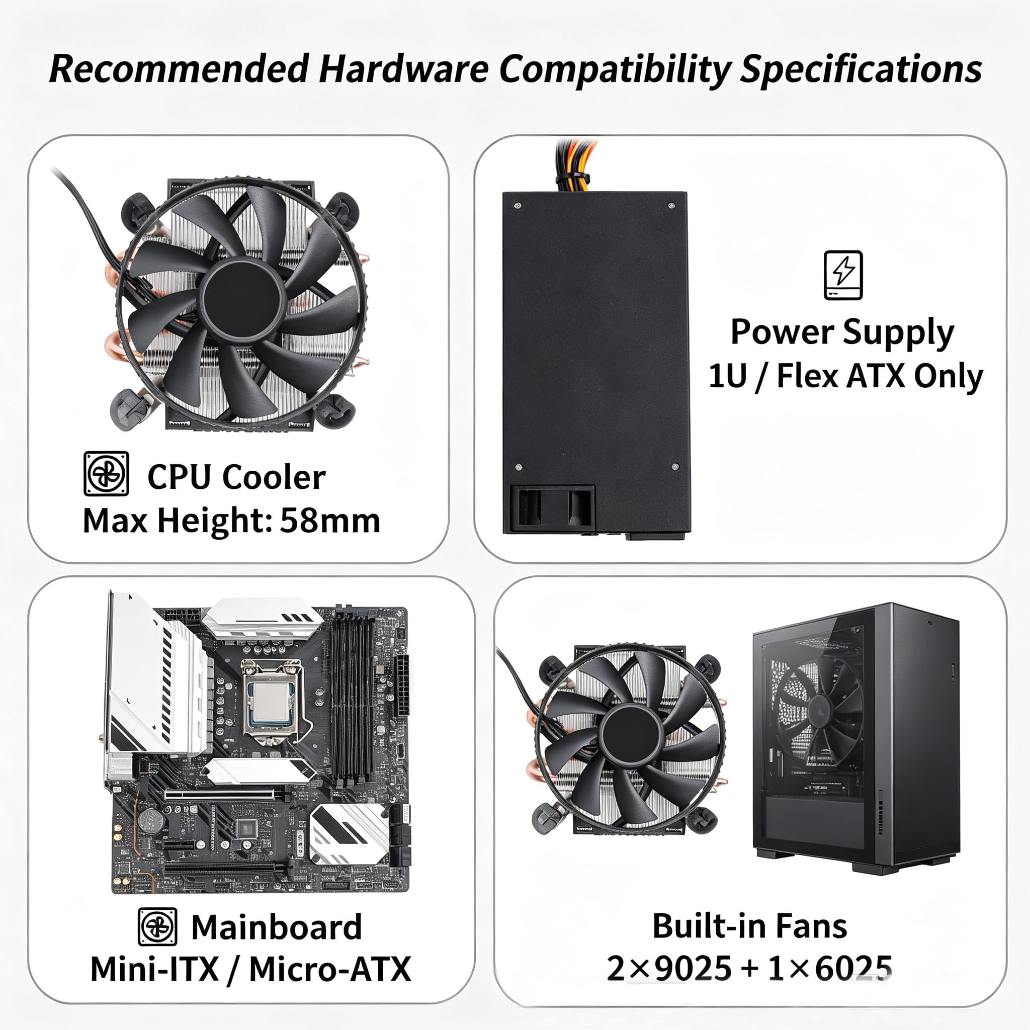 Amazon | AUDHEID 8ベイミニITX Micro ATX NASケース、ホットスワップ